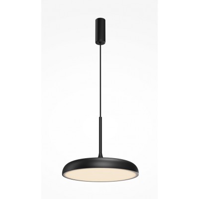 MAREC HL 26W Závěsné svítidlo, těleso kov, povrch černá, difuzor plast opál, LED 26W, 1400lm, teplá 3000K, Ra80, 230V, IP20, tř.1, rozměry d=400mm, h=320mm, vč. závěs kabelu l=3470mm, lze zkrátit.