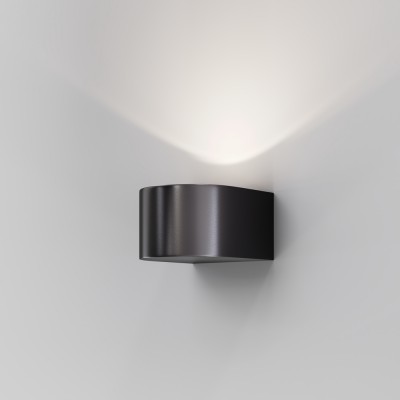 HYUND WL 5W, IP54 Nástěnné venkovní svítidlo, těleso kov, povrch černá grafit, LED 5W, 500lm, teplá 3000K, Ra80, 230V, IP54, tř.1, rozměry 100x64x110mm, svítí nahoru.