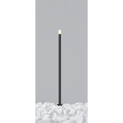 FORUS FL 1W, IP65 Sloupkové venkovní svítidlo, těleso kov, povrch černá grafit, difuzor plast opál, LED 1W, 50lm, teplá 3000K, Ra80, 230V, IP65, rozměry dle typu, s bodcem do záhonu.