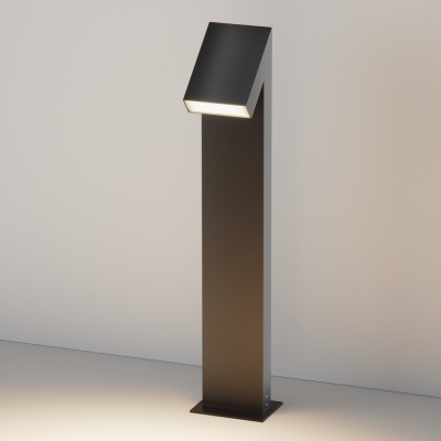 OGER FL 15W IP65 Sloupkové venkovní svítidlo, těleso hliník, povrch černá grafit, difuzor plast opál, LED 15W, 1000lm, teplá 3000K, Ra80, 230V, IP65, rozměry 180x900x200mm, svítí dolů.