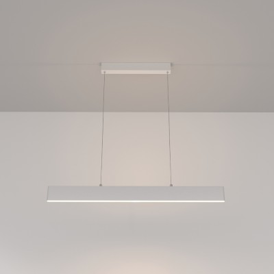 DAISE HL 23W Závěsné svítidlo, těleso kov, povrch bílá, difuzor plast opál, LED 23W, 1600lm, neutrální 4000K, Ra80, 230V, IP20, tř.1, rozměry 910x40mm, vč závěs lanka l=1300mm, lze zkrátit, svítí nahoru/dolů.