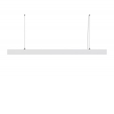 USTO HL 40W Závěsné svítidlo, těleso kov, povrch bílá, difuzor plast opál, LED 40W, 3040lm, neutrální 4000K, Ra90, 230V, IP20, tř.1, rozměry 1200x33mm, vč závěs lanka l=2800mm, lze zkrátit.