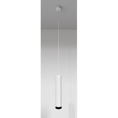 GENERO HL 12W Závěsné svítidlo, těleso kov, povrch bílá, LED 12W, 1180lm, teplá 3000K, 230V, IP20, tř.1, rozměry d=52mm, vč závěs kabelu l=1200mm, lze zkrátit.