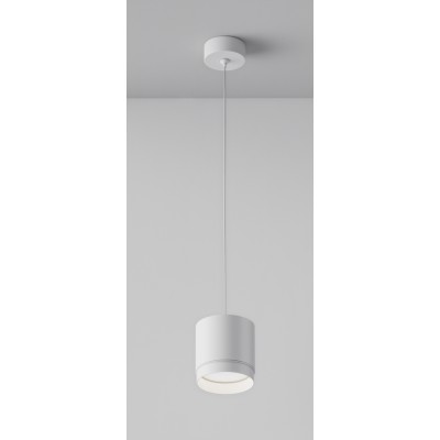 HARMON HL 1x15W, GX53 Závěsné svítidlo, těleso kov, povrch bílá, pro žárovku 1x50W, GX53, 230V, IP20, tř.1, rozměry d=82mm, h=85mm vč závěs kabelu l=1085mm, lze zkrátit.
