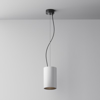 BOHUT HL 25W Závěsné svítidlo, těleso kov, povrch bílá, LED 25W, 2180lm, teplá 3000K, 230V, IP20, tř.1, rozměry d=95mm, h=155mm, vč závěs lanka l=1200mm, lze zkrátit.