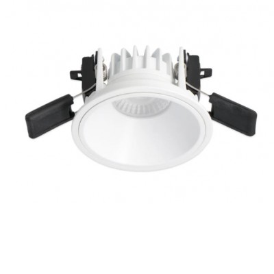 BORAS BI 8W CCT Stropní podhledové bodové svítidlo, hliník, bílá, reflektor bílá/černá/chrom/zlatá/růžovozlatá, LED 8W, 810lm, přep. teplota CCT teplá 2700K/3000K/neutr 4000K, stmív. dle typu, UGR<19, Ra80, 230V, IP44, d=90mm, h=65mm.