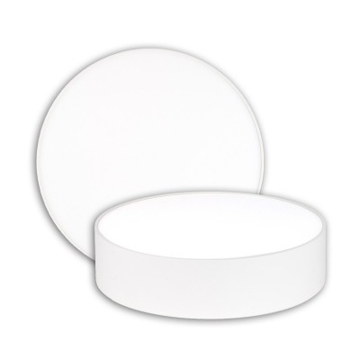 ESKILS R  25W DALI Stropní přisazené svítidlo, těleso kov, povrch bílá, difuzor plast opál, LED 25W, 1750lm, teplá 2700K,  stmív. DALI, Ra90, 230V, IP20, tř.1. rozměry d=250mm, h=52mm.