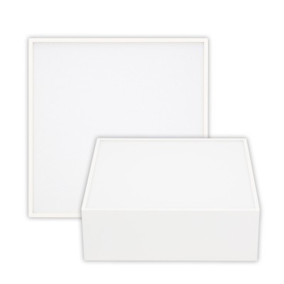 ESKILS SQ  25W DALI Stropní přisazené svítidlo, těleso kov, povrch bílá, difuzor plast opál, LED 25W, 2170lm, teplá 3000K, stmív. DALI, Ra90, 230V, IP20, tř.1. rozměry 250x59x250mm.