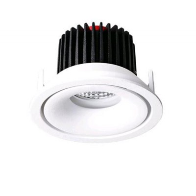 VERA LED 1x10W 3000K 800LM 230V IP20D=105mm Stropní, podhledové svítidlo, těleso hliník, povrch bílá, LED 1x10W, teplá 3000K, 800lm, 230V, IP20, rozměry d=105mm h=74mm