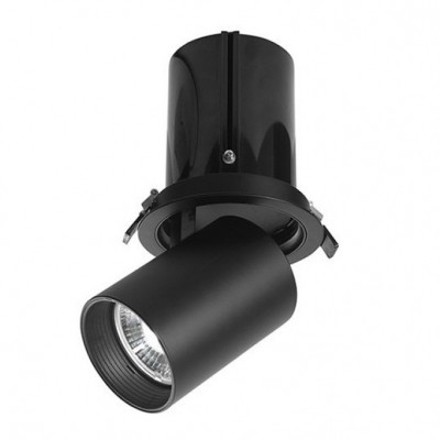 PHOEBE LED 1x15W 3000K 1275LM 230V IP20 Stropní, podhledové svítidlo, velký úhel vyklopení 60°, základna hliník, povrch černá, LED 1x15W, teplá 3000K, 1275lm, vyzař. úhel 36°, 230V, IP20, tř.1, rozměry d=96mm h=120-210mm