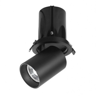 PHOEBE LED 1x30W 3000K 2890LM 230V IP20 TŘ.1 Stropní, podhledové svítidlo, velký úhel vyklopení 60°, základna hliník, povrch černá, LED 1x30W, teplá 3000K, 2890lm, vyzař. úhel 36°, 230V, IP20, tř.1, rozměry d=140mm h=160-263mm