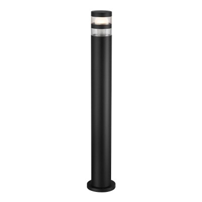 CYNI GARDEN 1x40W E27 Sloupkové venkovní svítidlo, základna hliník černá, krycí sklo čiré, pro žárovku 1x40W, E27, 230V, IP44, tř.2, rozměry h=800, d=130mm