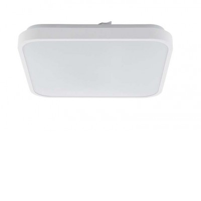 ZONULA SQ 64W IP44 Stropní, přisazené svítidlo, základna kov, povrch bílá, difuzor plast, LED 64W, 6500lm, neutrální 4000K, Ra80, 230V, do koupelny IP44, tř.1, rozměry 635x635x50mm.