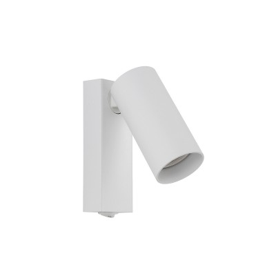 VOXE WL 1x10W GU10 Nástěnné bodové svítidlo, nastavitelný směr svícení, těleso kov, povrch bílá, pro LED žárovku 1x10W, GU10, 230V, IP20, rozměry 115x170mm.