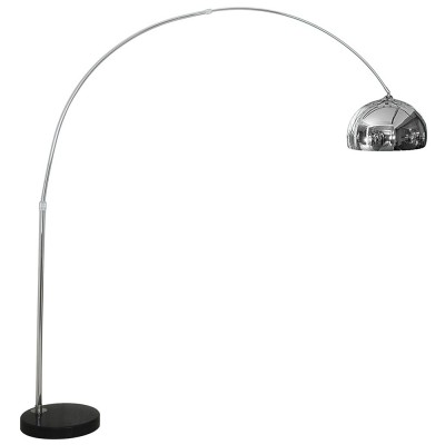 LIET FL, 1x60W, E27 VÝPRODEJ Stojací oblouková lampa, těleso kov, povrch chrom, pro žárovku 1x60W, E27. 230V, IP20, tř.1, rozměry d=1500mm, h=2000mm, vč vypínače na kabelu