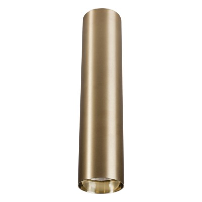 JOLIONO S1 Stropní bodové svítidlo, těleso kov, povrch mosaz, pro žárovku 1x10W, GU10, 230V, IP20, tř.1, rozměry d=55mm, h=250mm