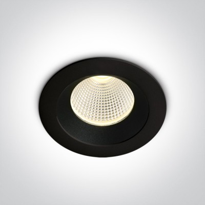 CHIMAY BI 3W Stropní podhledové, bodové, svítidlo, těleso kov, rámeček bílá/černá, reflektor černá/mosaz/bílá, LED 3W, 240lm, teplá 3000K, stmív, vyzař. úhel 36°, 350mA, IP20, tř.3, rozměry d=50mm, h=52mm, driver SAMOSTATNĚ.