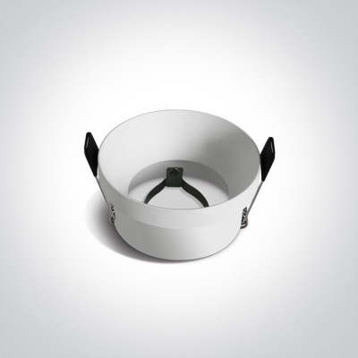 IZEGE V 1x10W GU10 Podhledové, bodové, komínkové, Darklight, svítidlo, těleso hliník, povrch bílá, pro žárovku 1x10W, GU10, MR16, 230V, IP20, rozměry d=71mm, h=40mm