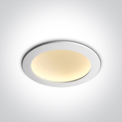 KEREN BI 22W Stropní podhledové svítidlo, těleso kov, povrch bílá, difuzor plast opál, LED 22W, 1550lm, neutrální 4000K, Ra80, 230V, IP20, tř.2, rozměry d=225mm, h=60mm.