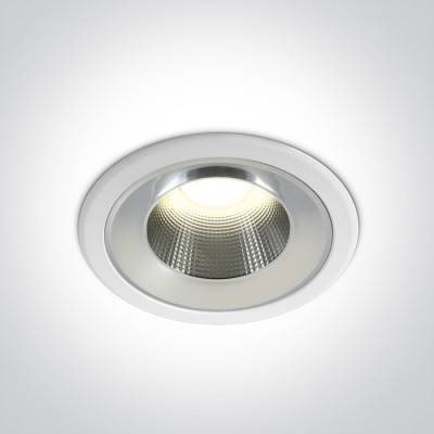 MUZI BI 18W IP54 Podhledové, bodové, svítidlo, těleso hliník, povrch bílá, LED 18W, 1710lm, neutrální 4000K, vyzař úhel 60°, Ra90, 230V, IP54, tř.2, rozměry d=170mm, h=86mm.