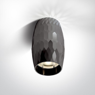 BILAV PL 1x10W GU10 Stropní přisazené bodové svítidlo, těleso kov, povrch mosaz/černý chrom, pro žárovku 1x10W, GU10, MR16, 230V, IP20, rozměry d=68mm, h=115mm