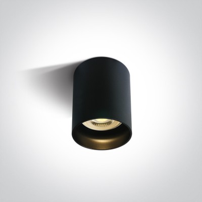 MESEN PL 1x10W GU10 Stropní přisazené bodové svítidlo, těleso kov, povrch bílá/černá/broušená mosaz/kovová šedá, reflektor černá/mosaz, pro žárovku 1x10W, GU10, MR16, 230V, IP20, rozměry d=68mm, h=95mm.