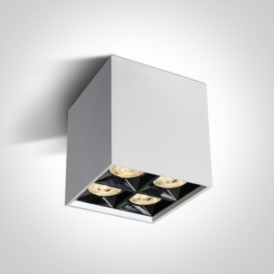 GIERMO PL 15W Stropní přisazené bodové buňkové svítidlo, těleso kov, povrch bílá, LED 15W, 1200lm, teplá 3000K, Ra90, vyzař. úhel 38°, 230V, IP20, tř.1, rozměry 85x88x85mm.