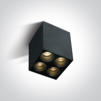 AYLO PL SQ 10W Stropní přisazené bodové buňkové svítidlo, těleso kov, povrch černá, nebo bílá LED 10W, 800lm, teplá 3000K, Ra90, vyzař. úhel 25°, 230V, IP20, tř.1, rozměry 64x84x64mm.