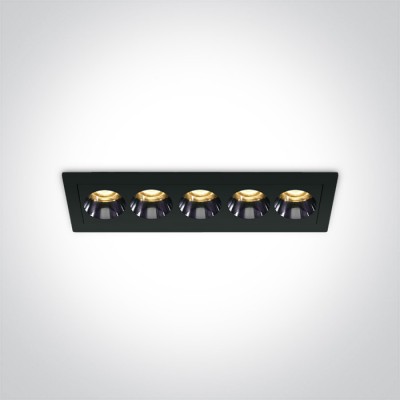 LOVAN BI RC 12W Stropní podhledové, bodové, Darklight, svítidlo, těleso kov, povrch bílá/černá, LED 12W, 840lm, teplá 3000K, vyzař. úhel 38°, Ra90, 230V, IP20, tř.2, rozměry 147x42x45mm.