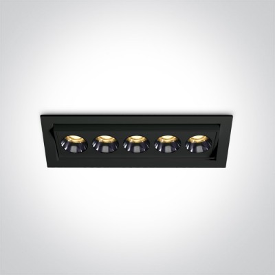 GREK BI 12W/24W Stropní podhledové, bodové, Darklight, svítidlo, nast. směr svícení +/-15°, těleso kov, povrch bílá/černá, LED 12W/840lm, 24W/1680lm, teplá 3000K, Ra90, vyzař. úhel 38°, 230V, IP20, tř.2, rozměry dle typu.