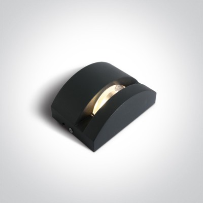 BOCIAN WL 6W IP65 Nástěnné venkovní svítidlo, těleso kov, povrch černá antracit, LED 6W, 330lm, teplá 3000K, vyzař. úhel 270°, 230V, IP65, tř.1, rozměry 140x95x62mm.