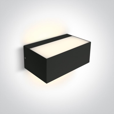 ELKA WL 1x12W E27 IP65 Nástěnné venkovní svítidlo, těleso kov, povrch černá antracit/bílá, difuzor plast opál, pro žárovku 1x12W, E27, 230V, IP65, tř.2, rozměry 230x90x100mm, svítí nahoru/dolů.