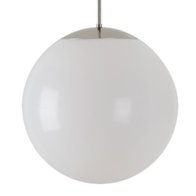 ISIS P3 LED-5L06C06Z11 29W D=400mm Závěsné svítidlo, základna kov, povrch nerez lesk, difuzor PE opál, LED 29W, 3900lm, teplá 3000K, 230V, IP40, tř.1, d=400mm, vč tyčového závěsu l=1000mm