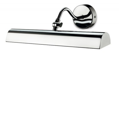 KALOUS nástěnné svítidlo CHROM Nástěnné svítidlo, nastavitelný sklon svícení, materiál kov, povrch chrom, difuzor plast opál, pro žárovku 2x40W, E14, 230V, IP20, zař.tř.1, rozměry 350x220mm