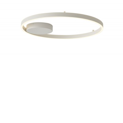 ENSOS 32W PUSH Stropní svítidlo, těleso kov, povrch bílá, difuzor plast opál, LED 32W, 2101lm, teplá 3000K, stmívatelné PUSH, Ra80, 230V, IP20, rozměry d=400mm, h=50mm.