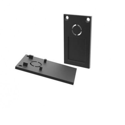 HOROS koncovka II Koncovka vestavného profilu, těleso plast černá, sada 2ks