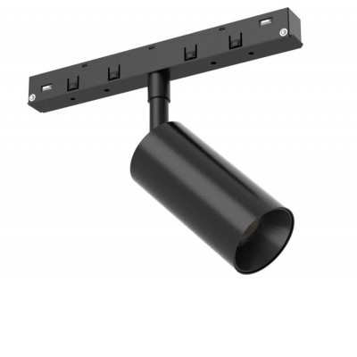 OBELIX 15W CCT Bodové svítidlo do mag. systému, nast. směr svícení, kov, černá, LED 15W, 1186lm, přepín teplá 3000K/3500K/neutr 4000K, Ra90, vyz. úhel 36°, IP20, rozměry d=55mm.