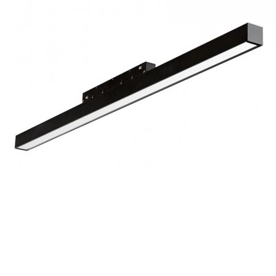 HILVER 20W TUYA Svítidlo do mag. systému, těleso kov, povrch černá, dif plast opál, smart Tuya, Bluetooth, LED 20W, 1400lm, neutrální 4000K, pomocí mob. tel. stmív, vyzař. úhel 100°, 48V, IP20, rozměry l=905mm