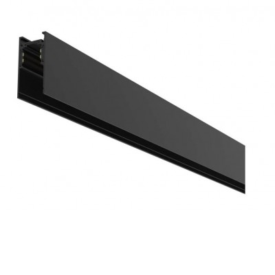 HOROS TRACK MG 2m/3m, 48V Stropní lišta pro magnetický systém, materiál kov, povrch černá, 48V, rozměry 52x27,2mm, l=3000mm