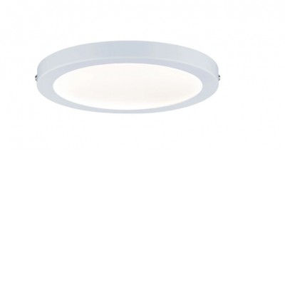 COMPEDE R 14W, TRIAC Stropní svítidlo, těleso plast bílá mat, difuzor plast opál, LED 14W, 1500lm, teplá 2700K, stmív. TRIAC, Ra80, 230V, IP20, tř.2, rozměry d=220mm, h=20mm.