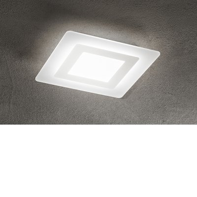 HONNEF PL SQ 30W/45W CCT Stropní přisazené LED svítidlo, těleso hliník, povrch bílá, difuzor plast opál, LED 30W/45W, přepín CCT teplá 3000K-denní 6000K, 230V, IP20, tř.1, rozměry dle typu.