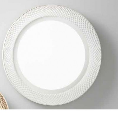 ZARAB PL 30W CCT Stropní svítidlo, základna kov, povrch bílá mat, dif. plast opál, LED 30W, 2400lm, přepín. CCT teplá 3000K-neutr 4000K, stmív., Ra90, 230V, IP20, tř.1, rozměry d=350mm, h=76mm.