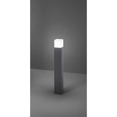 BROJ FL 1x20W E27 IP54 Sloupkové svítidlo, těleso hliník, povrch černá antracit, dif. plast opál, pro žárovku 1x20W, E27, 230V, IP54, tř.1, rozměry 80x80mm, h=600mm.