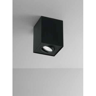 LIDOS SQ 1x35W GU10 Stropní bodové svítidlo, nastav. směr svícení +-30°, těleso kov, povrch bílá mat/černá mat, pro žárovku 1x35W, GU10, 230V, IP20, tř.1, rozměry 95x95x125mm.