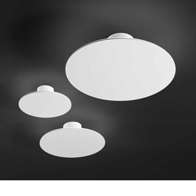LOCI WL/PL 28W CCT Nástěnné nebo stropní svítidlo, těleso kov, povrch bílá, dif plast opál, LED 28W, 2389lm, přepín CCT teplá 3000K-neutr 4000K-denní 6000K, stmív, Ra80, 230V, IP20, tř.1, rozměry d=350mm, h=107mm.