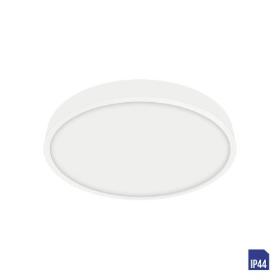 SANSE R Stropní svítidlo, těleso hliník, povrch bílá, difuzor plast opál, LED 6W, 600/420lm, neutrální 4000K Ra80, 230V, do koupelny IP44, tř.1, rozměry d=90mm, h=24mm