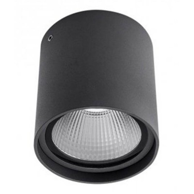 GRINDSTED R, LED 20W, IP54 Stropní přisazené bodové venkovní svítidlo, těleso kov, povrch černá/bílá mat, kryt sklo, LED 20W, teplá 3000K/2100lm, neutrální 4000K/2226lm, 230V, IP54, Ra80, tř.1, rozměry d=95mm, h=105mm.