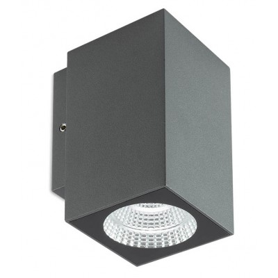 HOLSTEBRO 2x3W, IP65 Nástěnné venkovní svítidlo, těleso kov, povrch tmavě šedá, LED 2x3W, 660lm, teplá 3000K, Ra82, 230V, IP65, tř.1, rozměry 58,5x58,5x128mm, svítí nahoru/dolů.