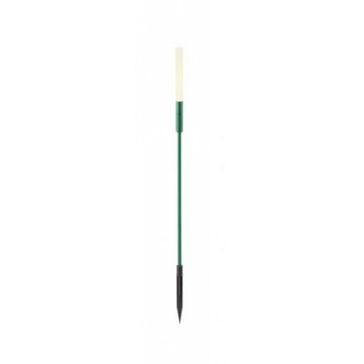 SCHULZER 1,5W, IP65 Sloupkové svítidlo, pro osvětlení záhonů s bodcem, těleso hliník, barva tmavě zelená, difuzor plast opál, LED 1,5W, teplá 3000K, 80lm, 230V, IP65, tř.3, rozměry d=18mm, h=1240mm.