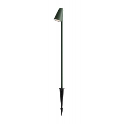 BELON FL 6,8W Sloupkové svítidlo, pro osvětlení záhonů s bodcem, těleso hliník, barva tm. zelená, krycí sklo čiré, LED 6,8W, 618lm, teplá 2700K, Ra80, 230V, IP65, tř.1, rozměry d=65mm, h=610mm, svítí dolů.
